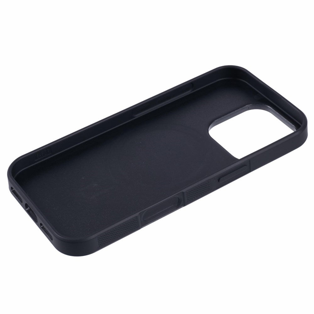 EIDERWOOD iPhone 16 Pro Carbon Cover m. Non-Slip Edge - MagSafe-kompatibel - Blå