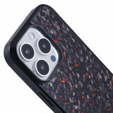 EIDERWOOD iPhone 16 Pro Carbon Cover m. Non-Slip Edge - MagSafe-kompatibel - Rød