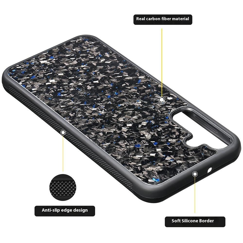 EIDERWOOD Samsung Galaxy S24 Carbon Cover m. Non-Slip Edge - MagSafe-kompatibel - Rød