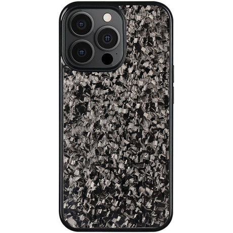 EIDERWOOD iPhone 15 Pro Carbon Cover m. Non-Slip Edge - MagSafe-kompatibel - Svart