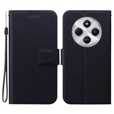 Xiaomi Redmi 14C / Poco C75 - EIDERWOOD Kunstlæder Flip Cover m. Strop - Sort