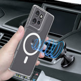 EIDERWOOD Motorola Edge 50 Neo / Thinkphone 25 Hybrid plastbakdeksel - MagSafe-kompatibel - Gjennomsiktig / Hvit