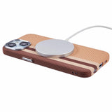 iPhone 14 - EIDERWOOD Mønstret Carbon Cover - MagSafe Kompatibel - Light Stripes