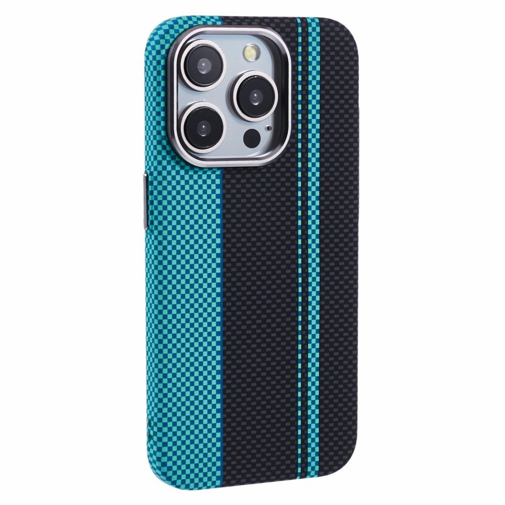 iPhone 12/12 Pro - EIDERWOOD Mønstret Carbon Cover - MagSafe Kompatibel - Blue/Black