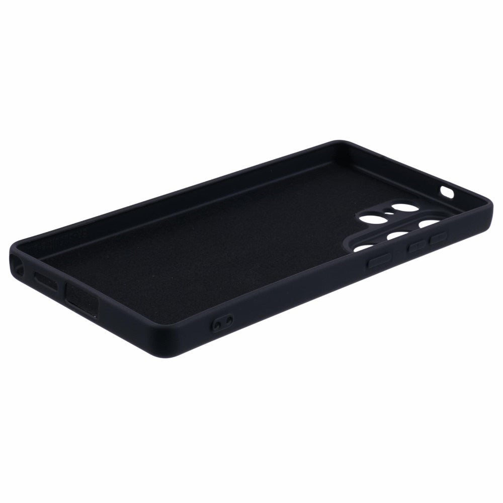 EIDERWOOD Samsung Galaxy S25 Ultra fôret fleksibelt plastdeksel - svart