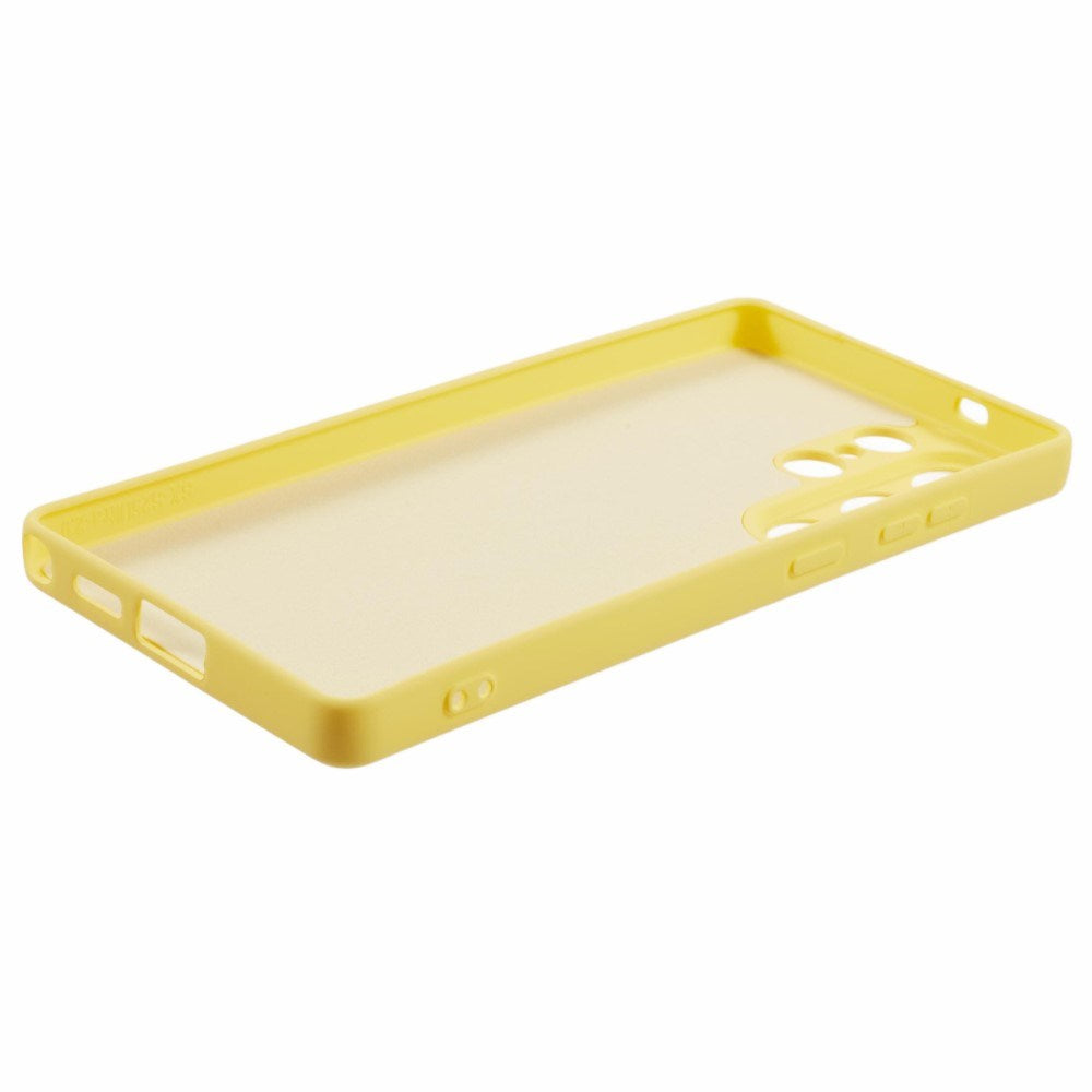 EIDERWOOD Samsung Galaxy S25 Ultra Fôret fleksibelt plastbakdeksel - gul