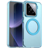 EIDERWOOD Xiaomi 15 Hybrid Plastic Mobildeksel - MagSafe-kompatibel - Gjennomsiktig / Blå