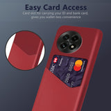 EIDERWOOD - OnePlus deksel i kunstskinn med kortlomme - Rød