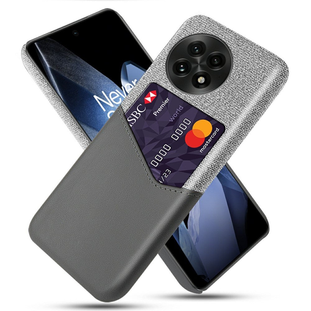 EIDERWOOD - OnePlus deksel i kunstskinn med kortlomme - Grå