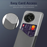 EIDERWOOD - OnePlus deksel i kunstskinn med kortlomme - Grå