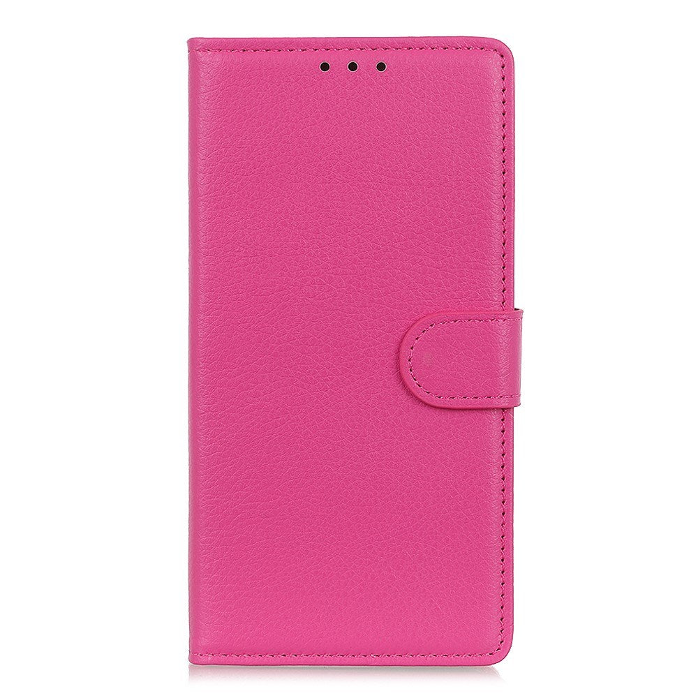 Xiaomi Redmi Note 14 (4G) - EIDERWOOD Faux Leather Flip Cover m. Kortholder og stativfunksjon - Rosa