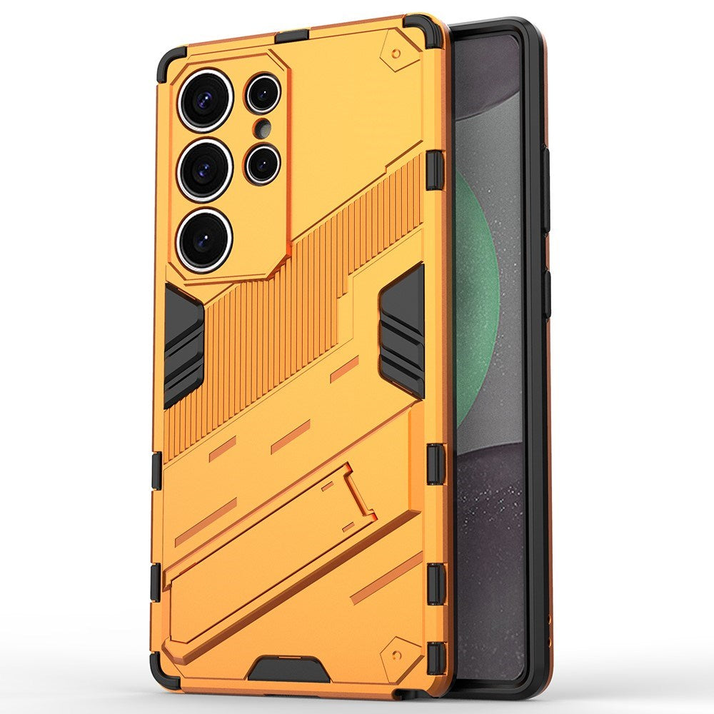 Samsung Galaxy S25 Ultra - EIDERWOOD Craftsman Cover m. Stativ - oransje