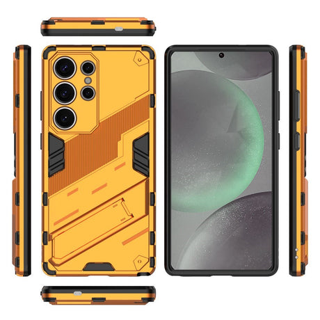 Samsung Galaxy S25 Ultra - EIDERWOOD Craftsman Cover m. Stativ - oransje