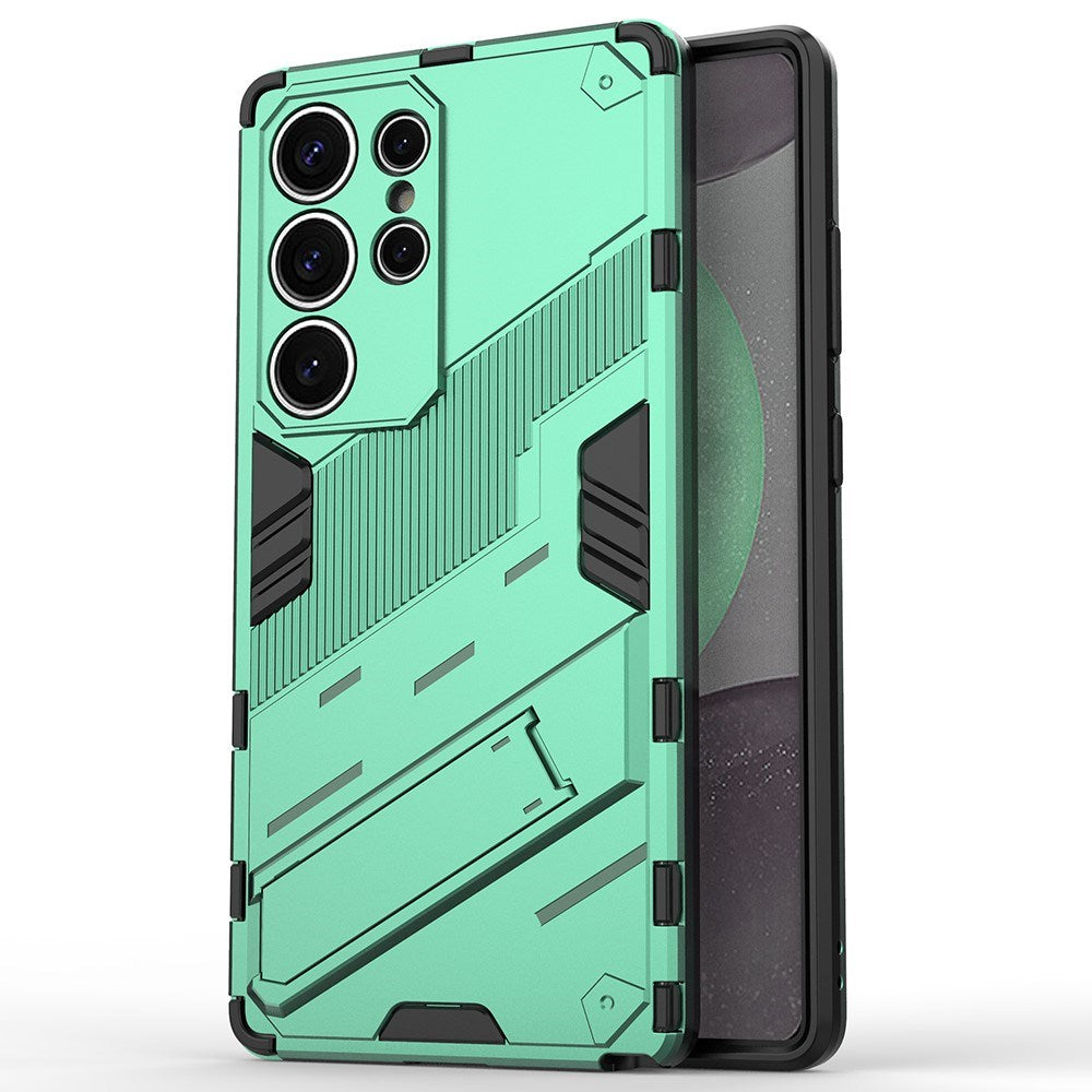 Samsung Galaxy S25 Ultra - EIDERWOOD Craftsman Cover m. Stativ - Grønn