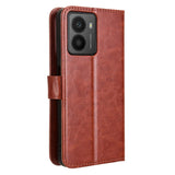 HMD Fusion / Fusion X1 - EIDERWOOD Kunstlæder Flip Cover m. Strop - Brun