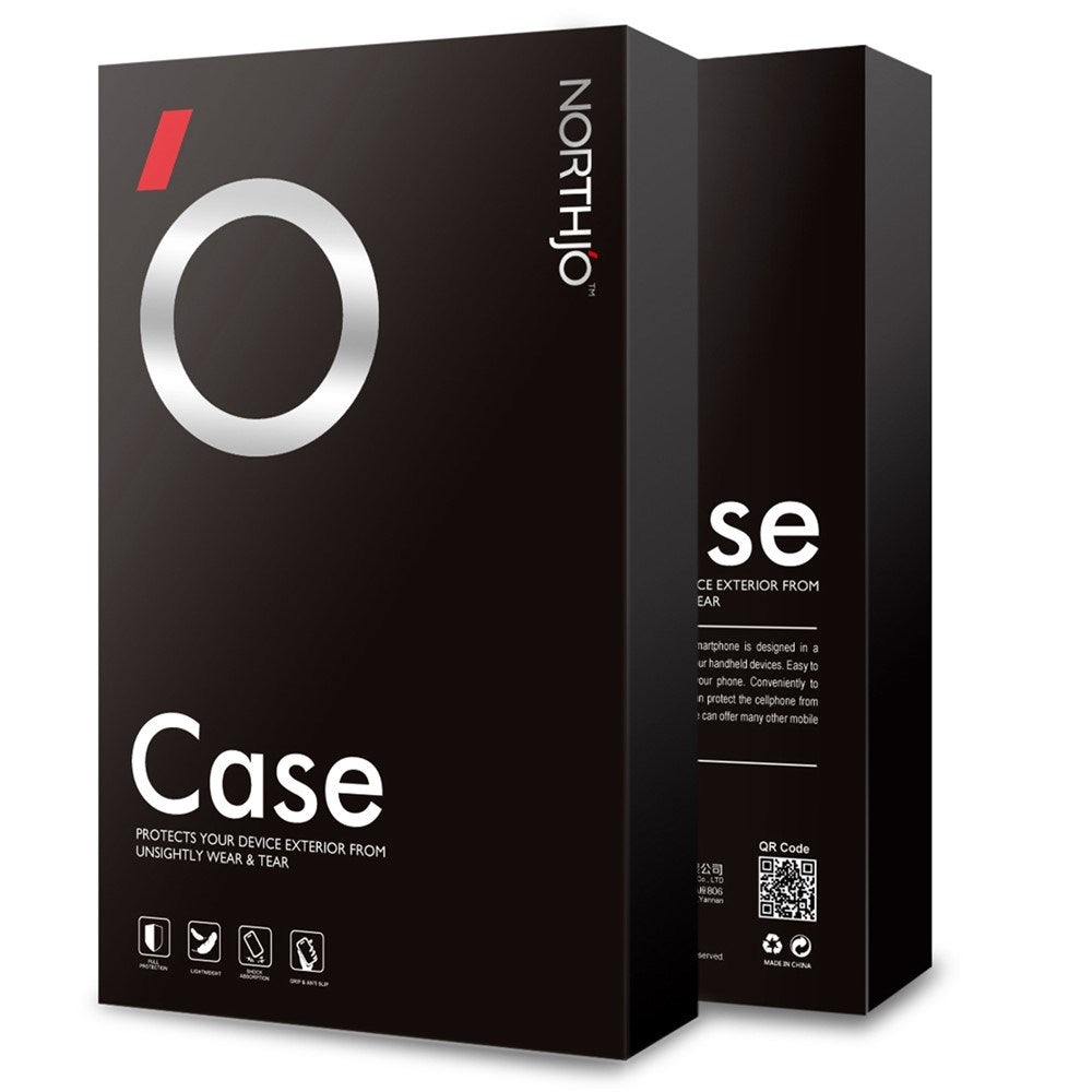 iPhone 14 NORTHJO Beskyttelsessæt - Fleksibelt Plastik Bagside Cover & Skærmbeskyttelsesglas - Gennemsigtig