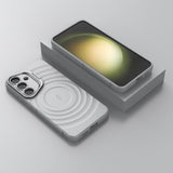 Samsung Galaxy S25+ (Plus) - EIDERWOOD fleksibelt plastdeksel m. Tekstur og støtte - grå