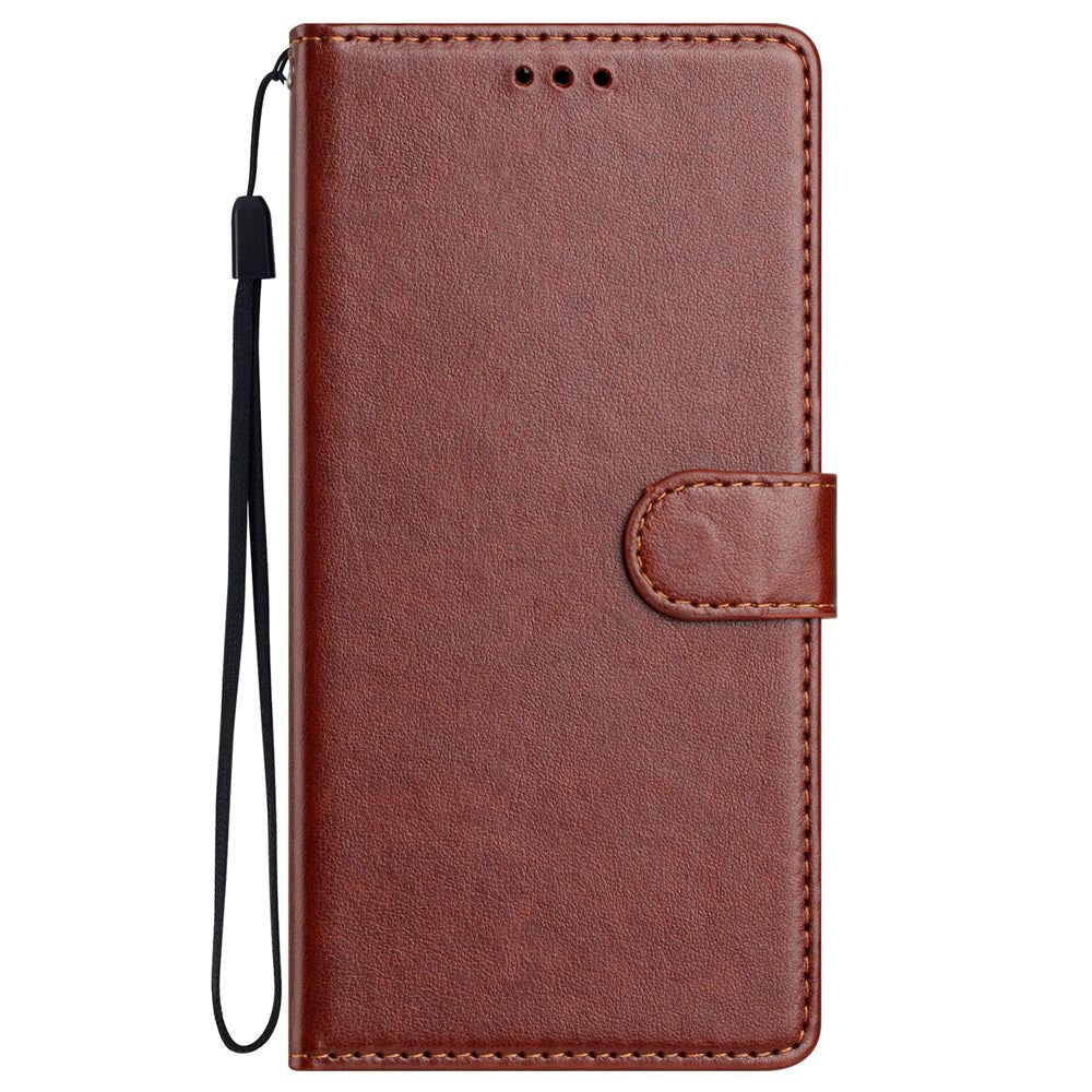 Xiaomi Redmi Note 14 Pro (5G) / Poco X7 - EIDERWOOD Kunstlæder Flip Cover m. Strop - Brun