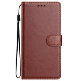 Xiaomi Redmi Note 14 Pro (5G) / Poco X7 - EIDERWOOD Kunstlæder Flip Cover m. Strop - Brun