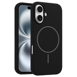 EIDERWOOD iPhone 16 Silikone Mobil Cover - MagSafe Kompatibel - Sort