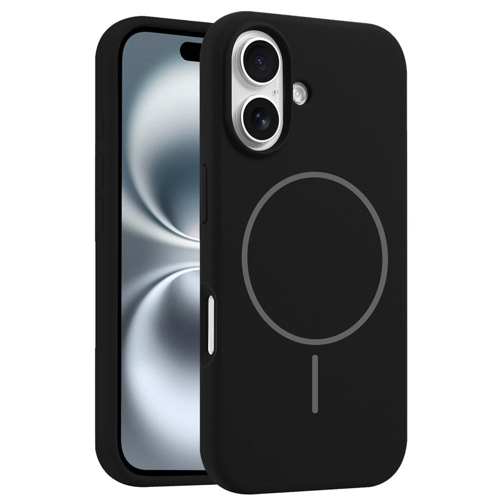EIDERWOOD iPhone 16 Plus Silikone Mobil Cover - MagSafe Kompatibel - Sort