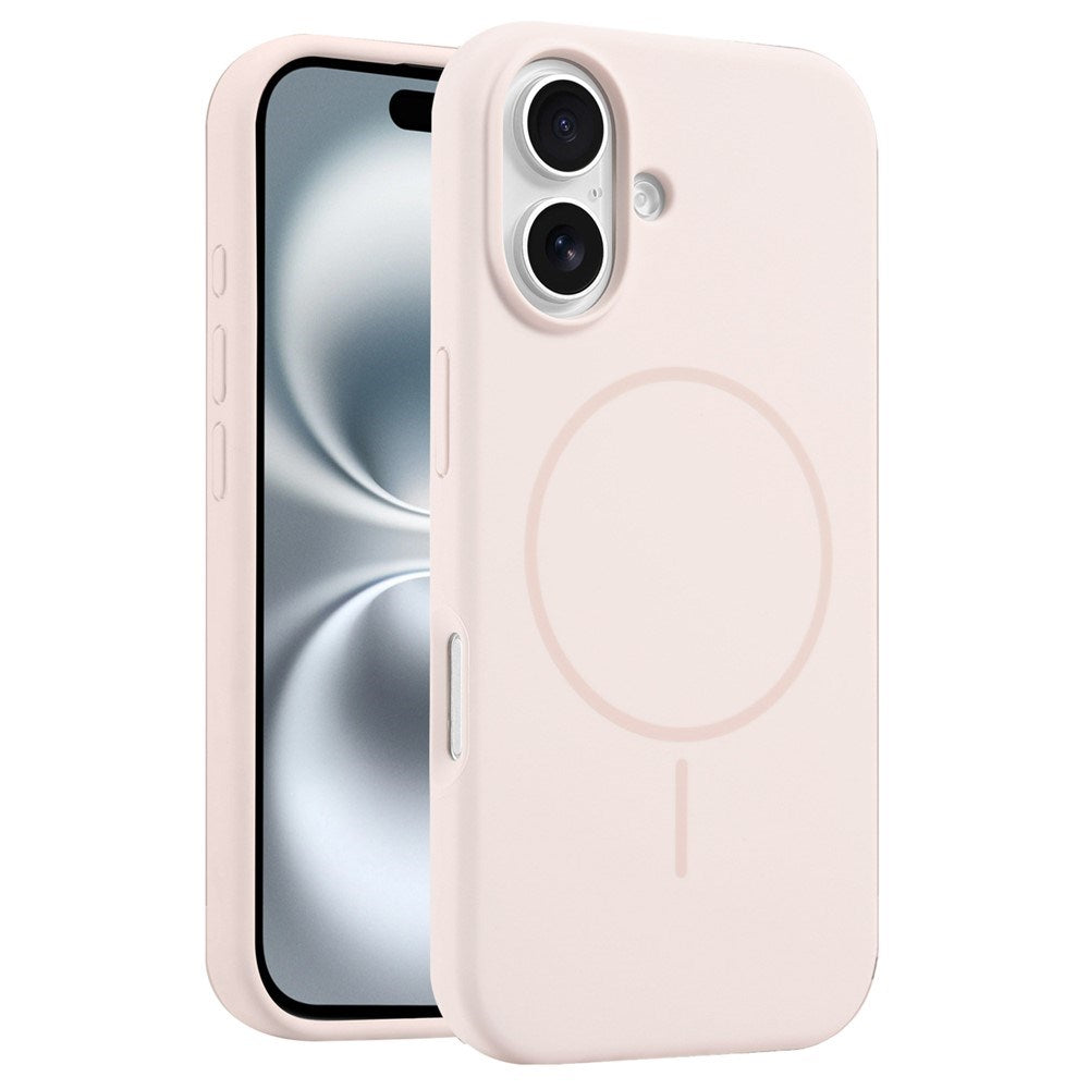 EIDERWOOD iPhone 16 Plus Silikone Mobil Cover - MagSafe Kompatibel - Lyserød