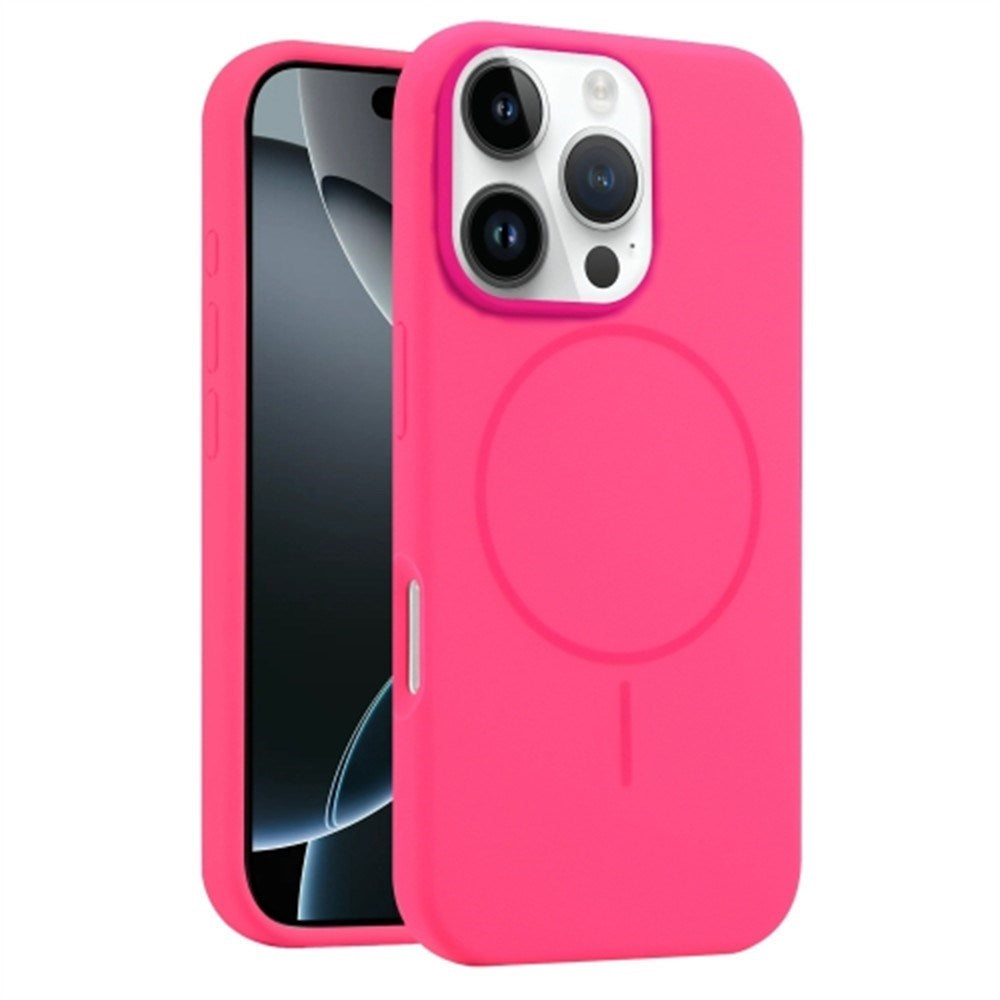 EIDERWOOD iPhone 16 Pro Silikone Mobil Cover - MagSafe Kompatibel - Pink