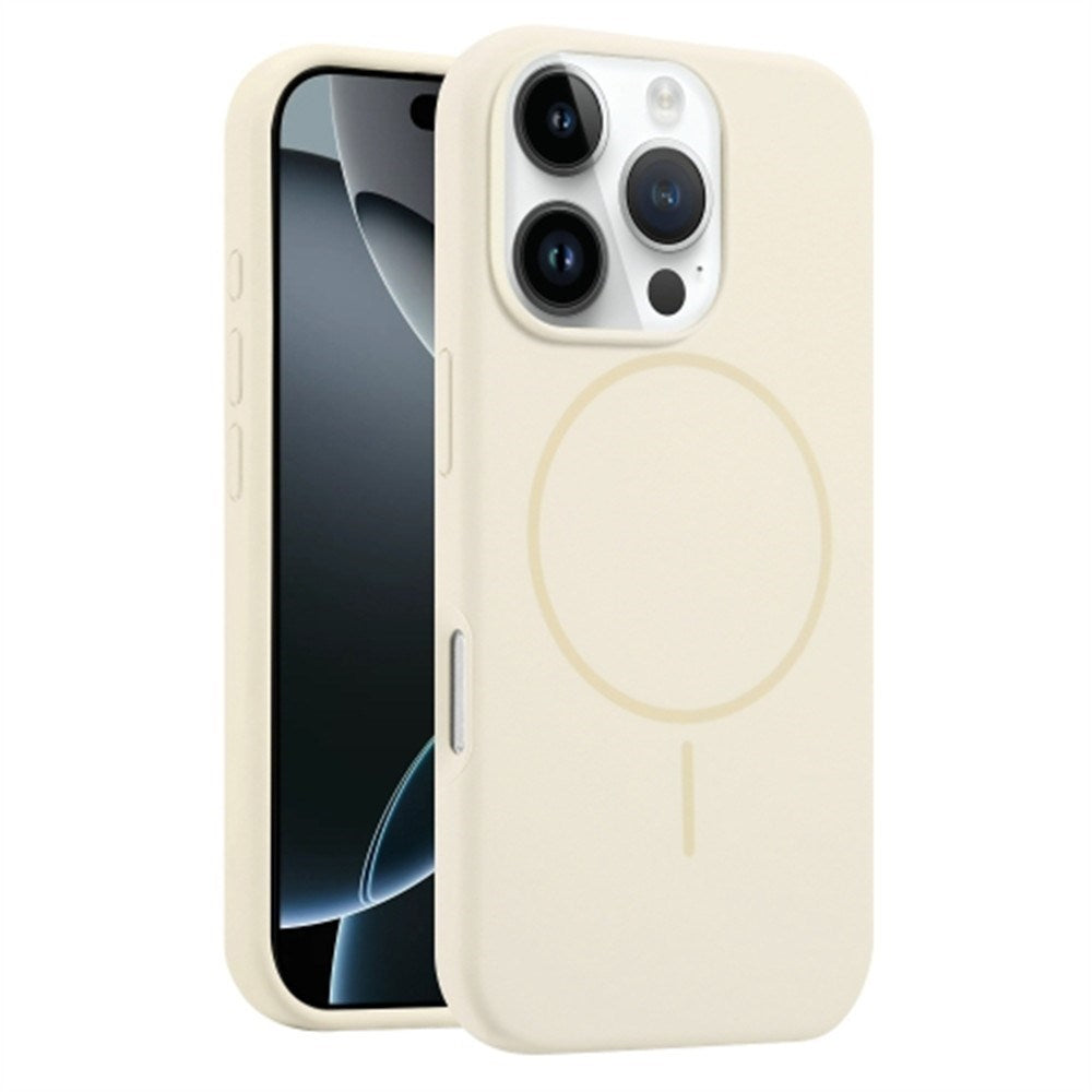 EIDERWOOD iPhone 16 Pro Max Silikone Mobil Cover - MagSafe Kompatibel - Beige