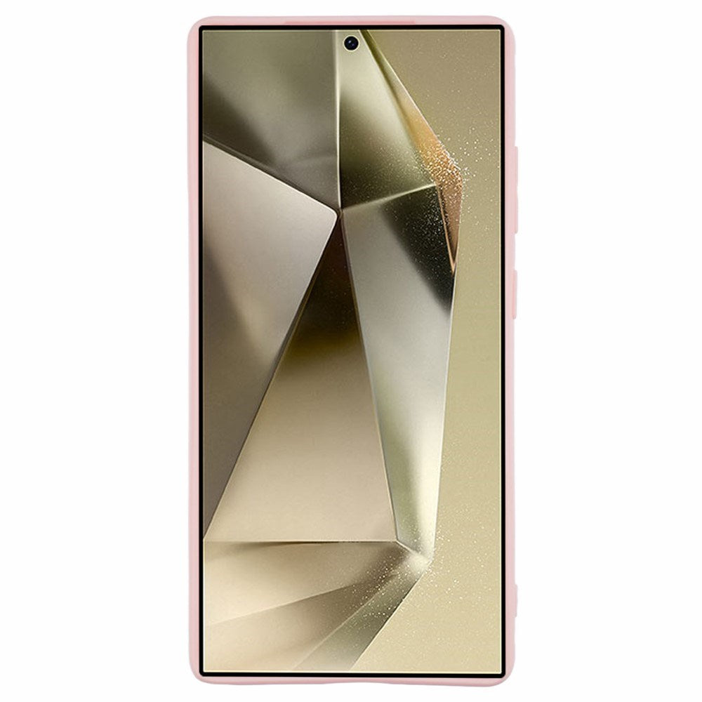 EIDERWOOD Samsung Galaxy S25 Ultra fleksibelt plastdeksel med støtbeskyttelse - Rosa