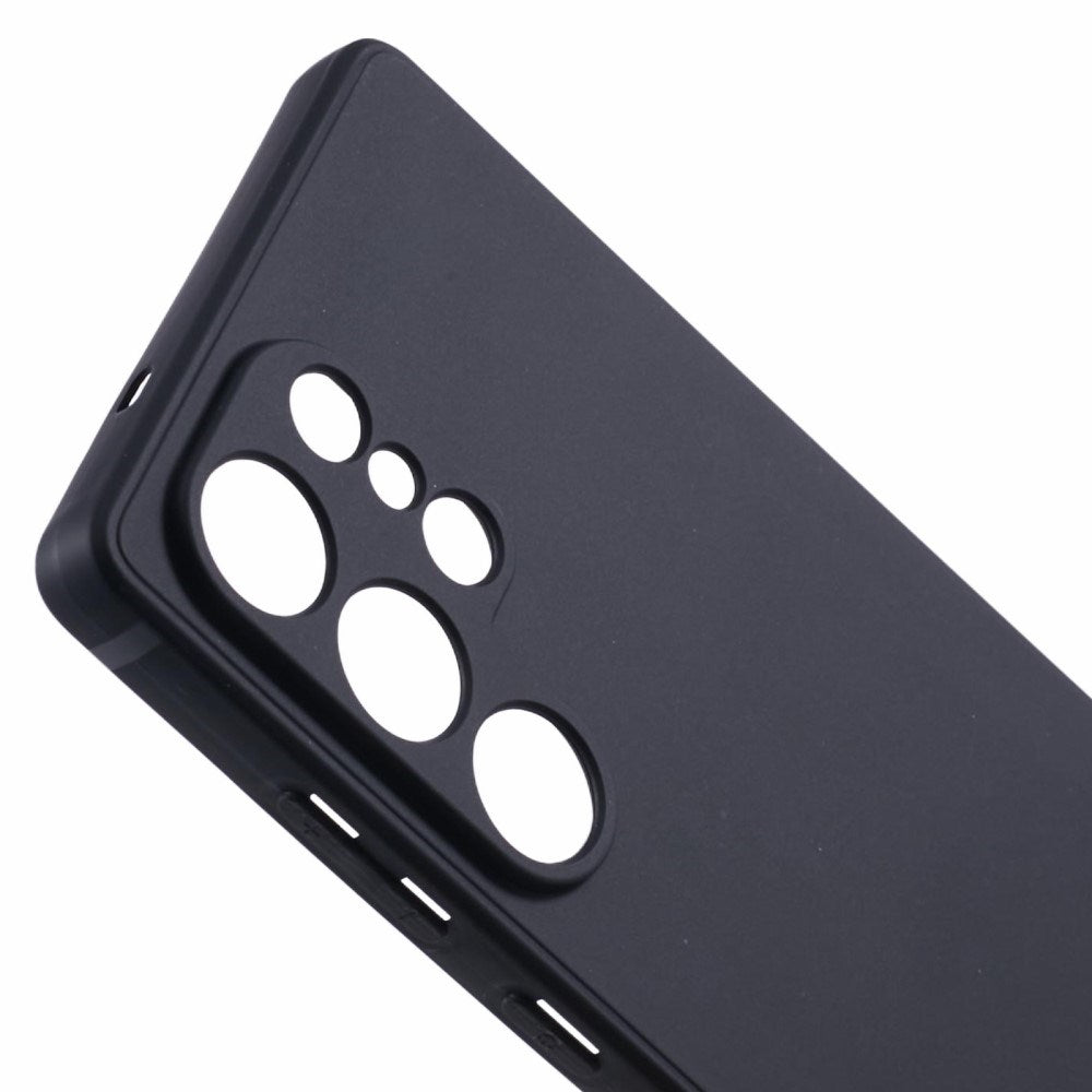 EIDERWOOD Samsung Galaxy S25 Ultra fleksibelt plastdeksel med støtbeskyttelse - svart