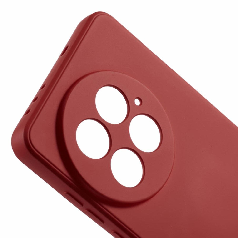 EIDERWOOD OnePlus 13 Fôret fleksibelt plastbakdeksel - mørk rød