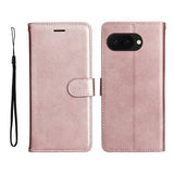 Google Pixel 9a - EIDERWOOD Faux Leather Flip Cover m. Kortholder og snor - Rosa