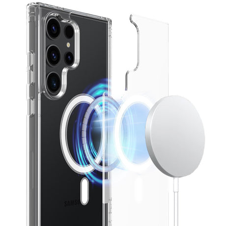 EIDERWOOD Samsung Galaxy S25 Ultra fleksibelt plastdeksel - MagSafe-kompatibelt - Gjennomsiktig