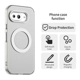 EIDERWOOD Google Pixel 9a Hybrid Plastic Mobildeksel - MagSafe-kompatibel - Gjennomsiktig / Hvit