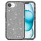 iPhone 16e - EIDERWOOD Hybrid Glitter plastdeksel - MagSafe-kompatibel - Svart