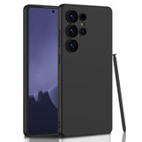 EIDERWOOD Samsung Galaxy S25 Ultra Slim Plastik Bagside Cover - inkl. Lille Stylus - Sort