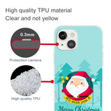 iPhone 14 TPU Plast Jule cover - Julemand Ønsker en God Jul