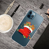 iPhone 14 Pro fleksibelt plast julebakdeksel - julestrømpe