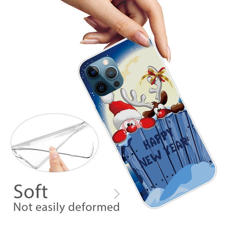 iPhone 14 Pro Max fleksibelt plast julebakdeksel - godt nyttår