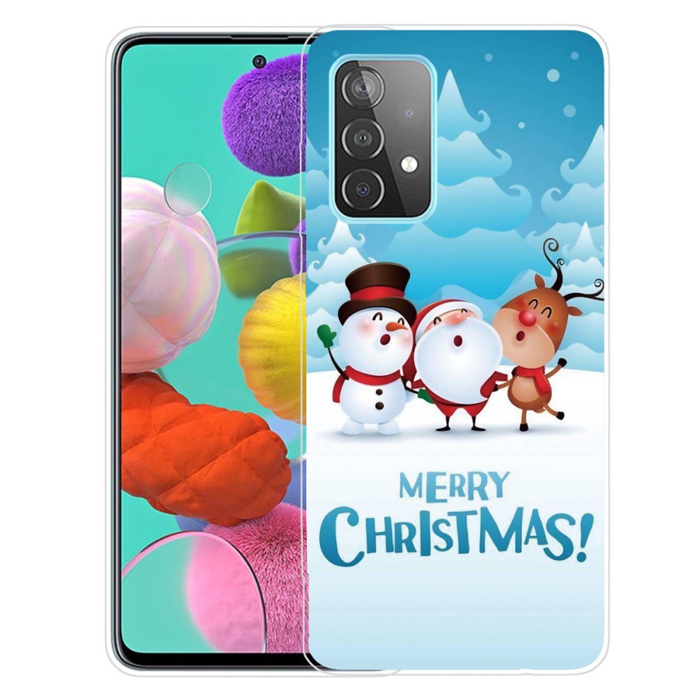 Samsung Galaxy A33 5G Fleksibelt Julebakdeksel i plast - Sledding Friends