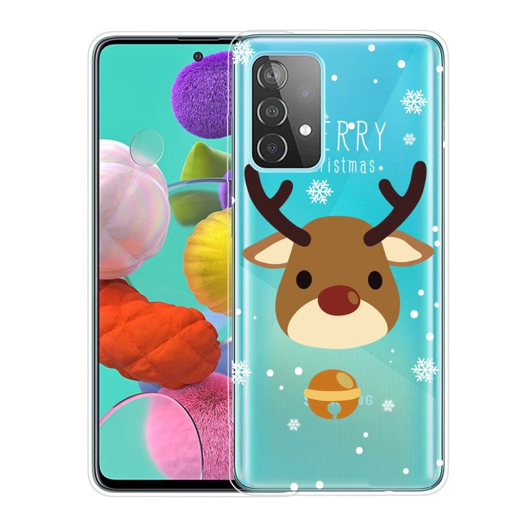 Samsung Galaxy A33 (5G) TPU plast juledeksel - god jul - reinsdyr