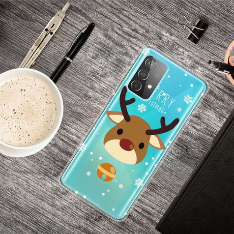Samsung Galaxy A33 (5G) TPU plast juledeksel - god jul - reinsdyr