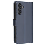 BINFEN Samsung Galaxy A26 (5G) flip-deksel i kunstskinn m. RFID-blokkerings- og kortholder - blå