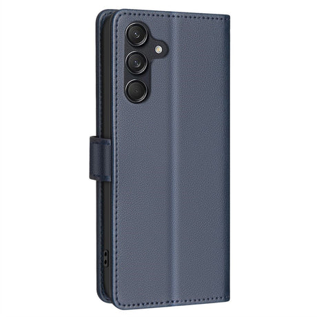BINFEN Samsung Galaxy A56 (5G) Flip-deksel i kunstskinn m. RFID-blokkerings- og kortholder - blå