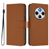 Xiaomi Redmi 14C - EIDERWOOD Faux Leather Flip Cover m. Kortholder og stativfunksjon - brun