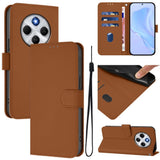 Xiaomi Redmi 14C - EIDERWOOD Faux Leather Flip Cover m. Kortholder og stativfunksjon - brun