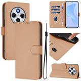Xiaomi Redmi 14C - EIDERWOOD Faux Leather Flip Cover m. Kortholder og stativfunksjon - Beige