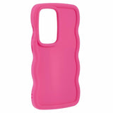 EIDERWOOD Samsung Galaxy S25 Ultra fleksibelt plastdeksel med Wave Design - Rosa