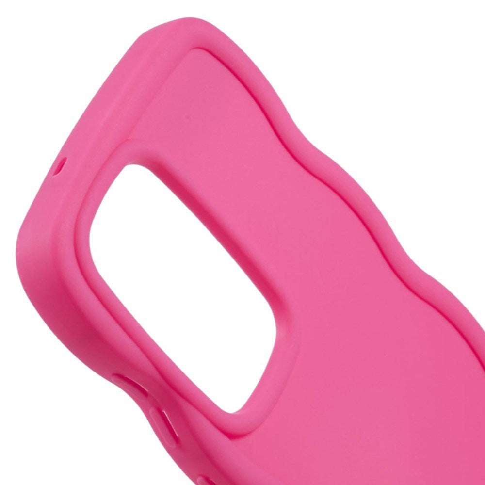 EIDERWOOD Samsung Galaxy S25 Ultra fleksibelt plastdeksel med Wave Design - Rosa