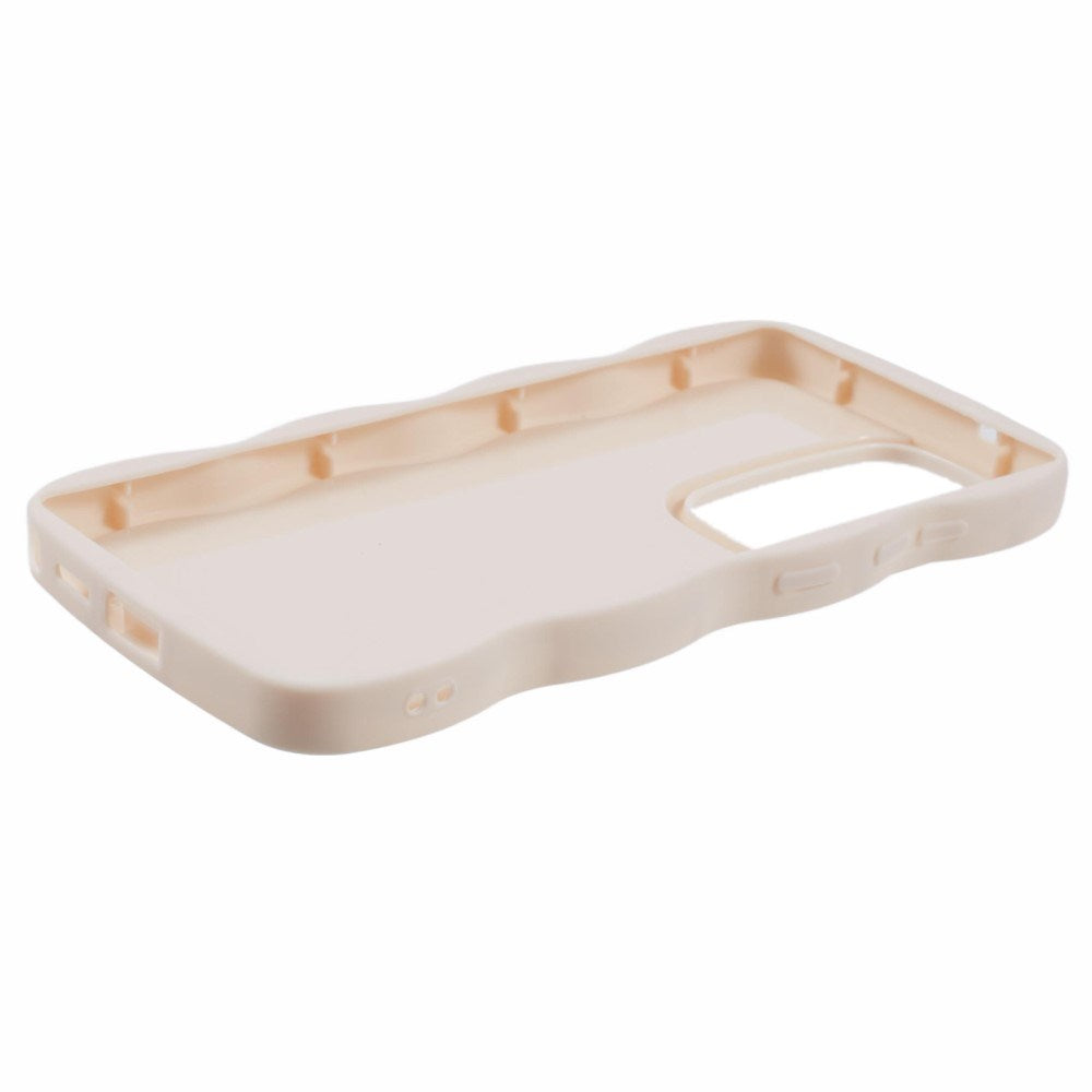 EIDERWOOD Samsung Galaxy S25 Ultra fleksibelt plastdeksel med Wave Design - Beige